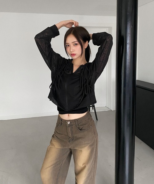 by muni:r(バイ ムニール)の「ヴィンテージイエローデニムパンツ(デニムパンツ・レディース・ブラウン・MEDIUM/SMALL)」の13枚目の写真