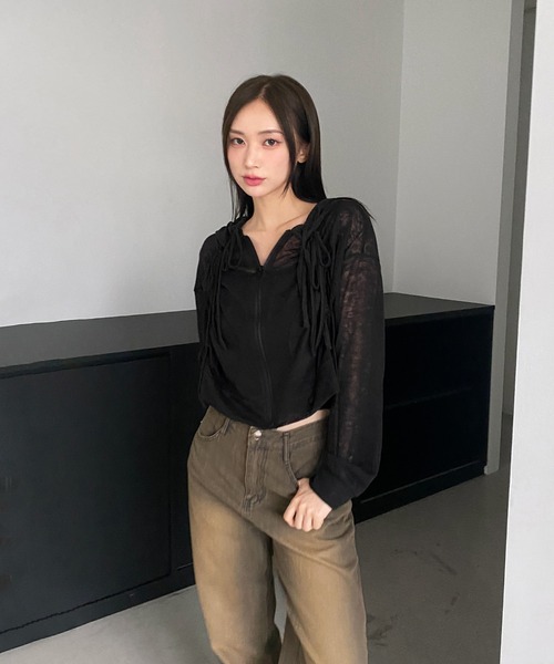 by muni:r(バイ ムニール)の「ヴィンテージイエローデニムパンツ(デニムパンツ・レディース・ブラウン・MEDIUM/SMALL)」の7枚目の写真