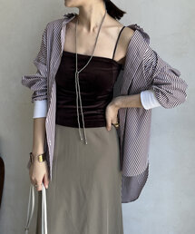 DouDou | コーデュロイカップ付キャミ(キャミソール)