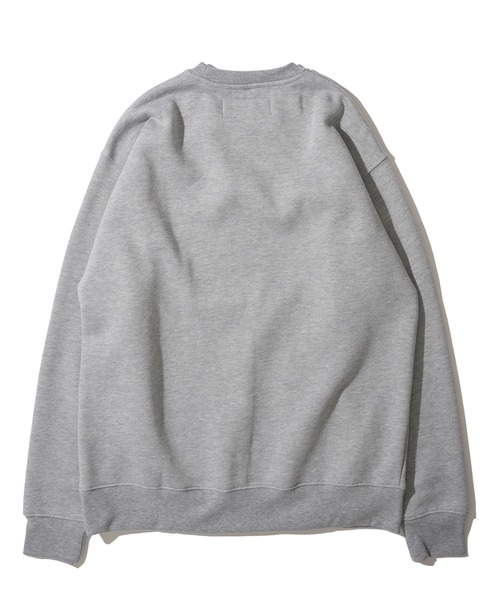 UNIVERSAL OVERALL（ユニバーサルオーバーオール）の「【UNIVERSAL OVERALL】T/C SWEAT REFLECTOR PRINT / リフレクタープリント裏起毛スウェットプルオーバー（スウェット・メンズ・ブルー/オレンジ/グレー/ホワイト/ブラック・MEDIUM/LARGE/X-LARGE）」の11枚目の写真