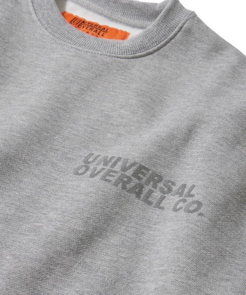UNIVERSAL OVERALL（ユニバーサルオーバーオール）の「【UNIVERSAL OVERALL】T/C SWEAT REFLECTOR PRINT / リフレクタープリント裏起毛スウェットプルオーバー（スウェット・メンズ・ブルー/オレンジ/グレー/ホワイト/ブラック・MEDIUM/LARGE/X-LARGE）」の16枚目の写真