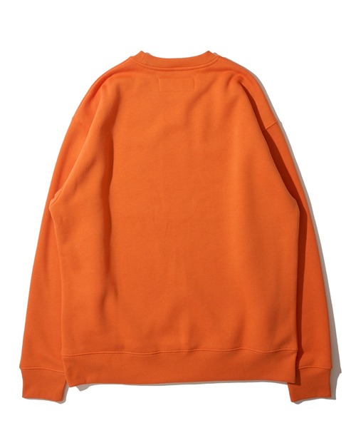 UNIVERSAL OVERALL（ユニバーサルオーバーオール）の「【UNIVERSAL OVERALL】T/C SWEAT REFLECTOR PRINT / リフレクタープリント裏起毛スウェットプルオーバー（スウェット・メンズ・ブルー/オレンジ/グレー/ホワイト/ブラック・MEDIUM/LARGE/X-LARGE）」の15枚目の写真
