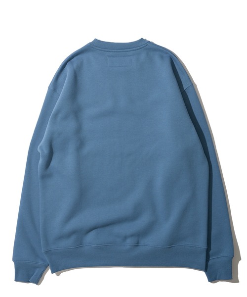 UNIVERSAL OVERALL（ユニバーサルオーバーオール）の「【UNIVERSAL OVERALL】T/C SWEAT REFLECTOR PRINT / リフレクタープリント裏起毛スウェットプルオーバー（スウェット・メンズ・ブルー/オレンジ/グレー/ホワイト/ブラック・MEDIUM/LARGE/X-LARGE）」の13枚目の写真