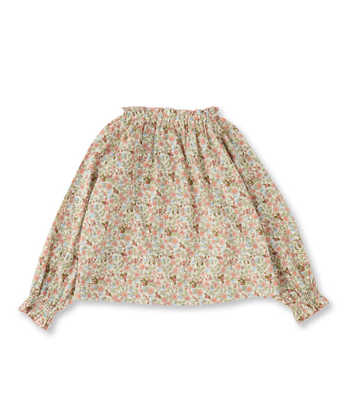 Noeil aime BeBe(ノイユエイムベベ)の「花柄スモックブラウス(90~130cm)(シャツ/ブラウス・キッズ・ピンク系/グリーン系・90cm/100cm/110cm/120cm/130cm)」の11枚目の写真