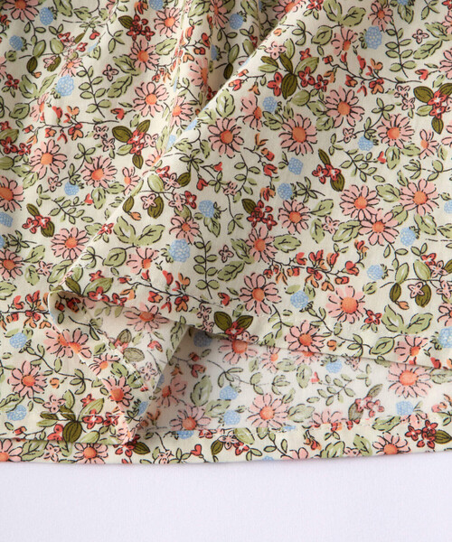 Noeil aime BeBe(ノイユエイムベベ)の「花柄スモックブラウス(90~130cm)(シャツ/ブラウス・キッズ・ピンク系/グリーン系・90cm/100cm/110cm/120cm/130cm)」の13枚目の写真