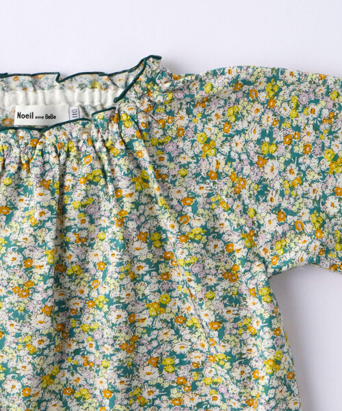 Noeil aime BeBe(ノイユエイムベベ)の「花柄スモックブラウス(90~130cm)(シャツ/ブラウス・キッズ・ピンク系/グリーン系・90cm/100cm/110cm/120cm/130cm)」の17枚目の写真