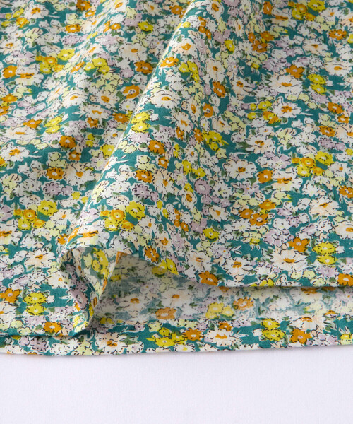 Noeil aime BeBe(ノイユエイムベベ)の「花柄スモックブラウス(90~130cm)(シャツ/ブラウス・キッズ・ピンク系/グリーン系・90cm/100cm/110cm/120cm/130cm)」の5枚目の写真