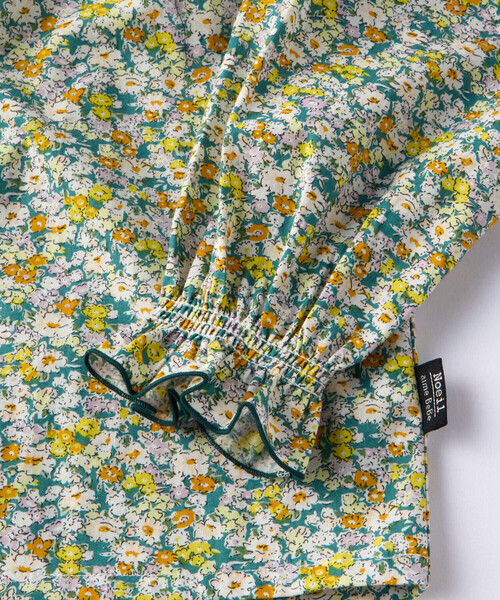 Noeil aime BeBe(ノイユエイムベベ)の「花柄スモックブラウス(90~130cm)(シャツ/ブラウス・キッズ・ピンク系/グリーン系・90cm/100cm/110cm/120cm/130cm)」の6枚目の写真
