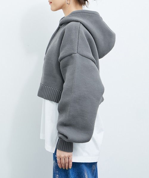 LE CERCLE par rope'（ルセルクルパーロペ）の「ハーフZIPニットプル