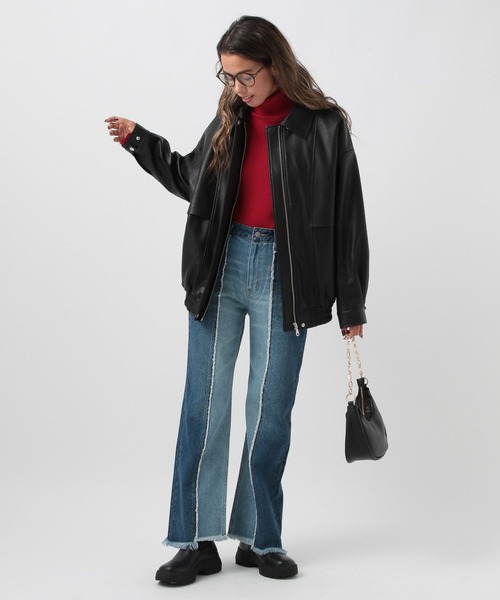 BAYFLOW（ベイフロー）の「バックジップサイドゴアブーツ2（ブーツ・レディース・アイボリー/ブラック・MEDIUM/LARGE）」の14枚目の写真