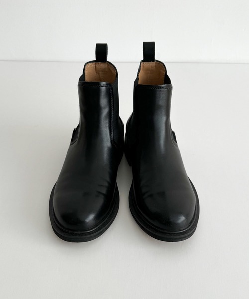 CANAL JEAN（キャナルジーン）の「El mar　レザーサイドゴアショートブーツ（ブーツ・レディース・ブラック・24/23.5/24.5/25）」の2枚目の写真