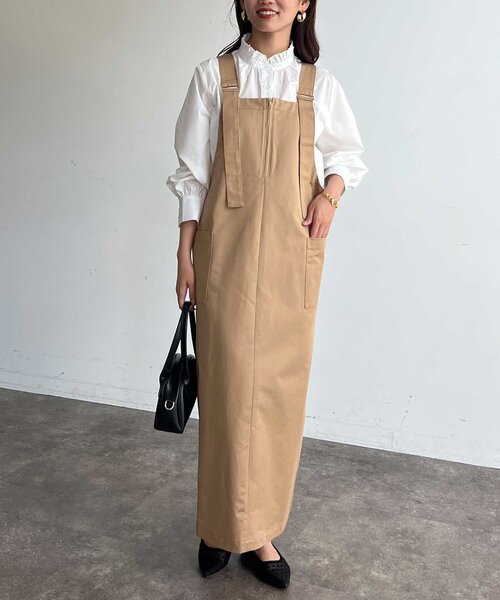 Chez toi(シェトワ)の「ネックフリルブラウス(シャツ/ブラウス・レディース・ネイビー/オフホワイト/サックスブルー/ブルー・FREE)」の12枚目の写真