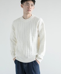 aimoha men Cozy Grid Knit Sweater