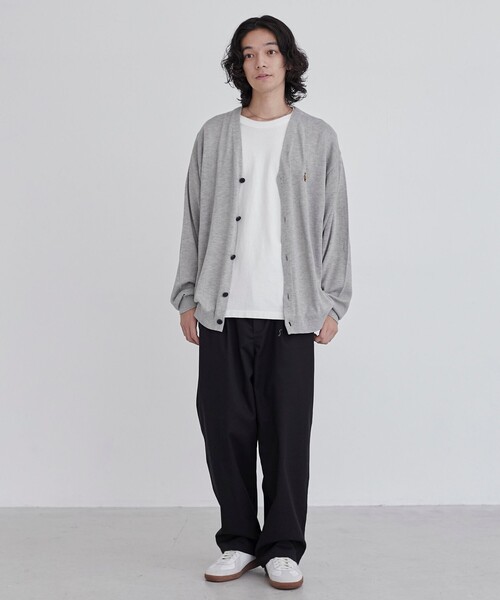 coen（コーエン）の「ワンポイントベア刺繍ニットカーディガン（カーディガン/ボレロ・メンズ・ブラック/グレー・S/M/L/XL）」の13枚目の写真