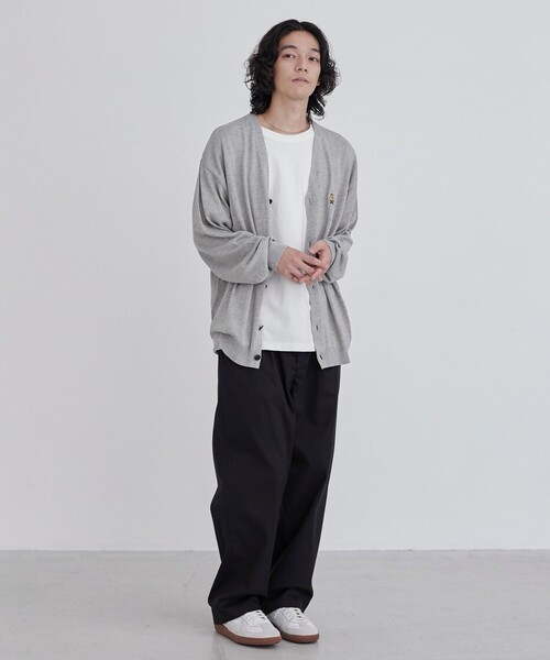 coen（コーエン）の「ワンポイントベア刺繍ニットカーディガン（カーディガン/ボレロ・メンズ・ブラック/グレー・S/M/L/XL）」の17枚目の写真