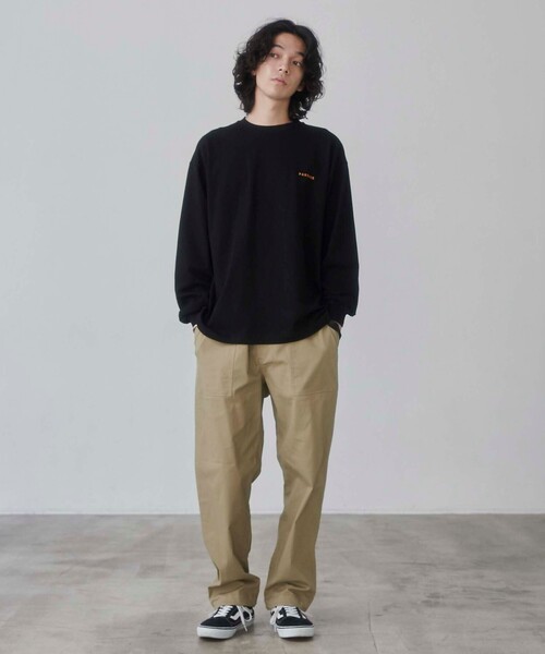 coen(コーエン)の「<Parknik>グラフィックロングTシャツ(Tシャツ/カットソー・メンズ・ホワイト/ブラック/ダークグリーン・M/L/XL)」の9枚目の写真