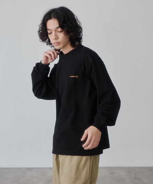 coen(コーエン)の「<Parknik>グラフィックロングTシャツ(Tシャツ/カットソー・メンズ・ホワイト/ブラック/ダークグリーン・M/L/XL)」の12枚目の写真