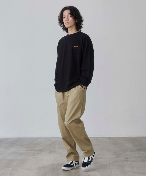 coen(コーエン)の「<Parknik>グラフィックロングTシャツ(Tシャツ/カットソー・メンズ・ホワイト/ブラック/ダークグリーン・M/L/XL)」の13枚目の写真