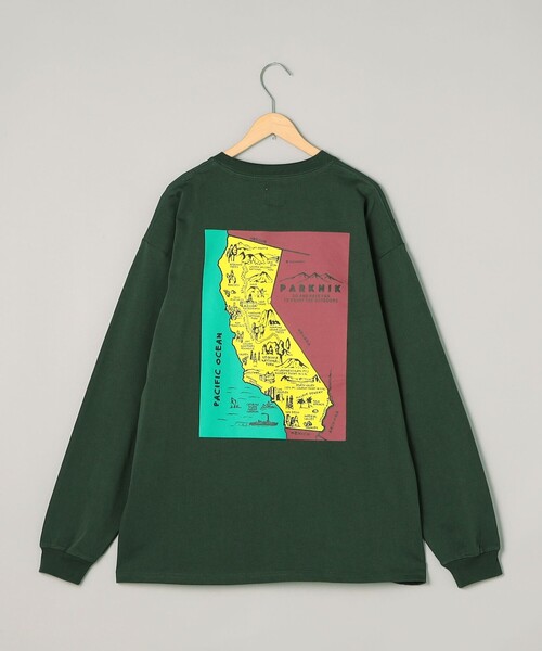 coen(コーエン)の「<Parknik>グラフィックロングTシャツ(Tシャツ/カットソー・メンズ・ホワイト/ブラック/ダークグリーン・M/L/XL)」の20枚目の写真