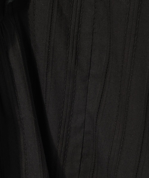 RAGEBLUE（レイジブルー）の「ボリュームスリーブ/コットンフリルブラウス（シャツ/ブラウス・レディース・ブラック/グレー・FREE）」の9枚目の写真