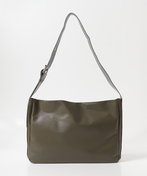 SENSE OF PLACE by URBAN RESEARCH(センスオブプレイスバイアーバンリサーチ)の「フェイクレザーベルテッドショルダー(ショルダーバッグ・メンズ・ブラック/カーキ・ONE)」の15枚目の写真