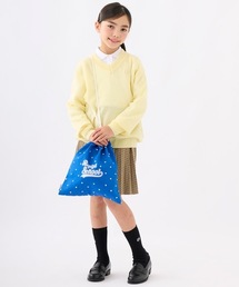 repipi armario（レピピ アルマリオ）の「【repipi armario/レピピアルマリオ】キッズ巾着袋　内側ネームタグ付き　大（ポーチ）」