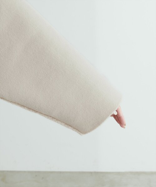 natural couture（ナチュラルクチュール）の「リングウールリバーシブルトッパー（その他アウター・レディース・ブラウン/モカ/ライトベージュ・FREE）」の22枚目の写真