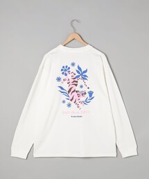 The gift shop(ザ・ギフト・ショップ)プリントロングスリーブTシャツ