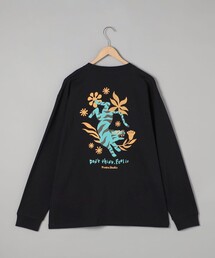 The gift shop(ザ・ギフト・ショップ)プリントロングスリーブTシャツ