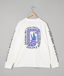 The gift shop(ザ・ギフト・ショップ)プリントロングスリーブTシャツ