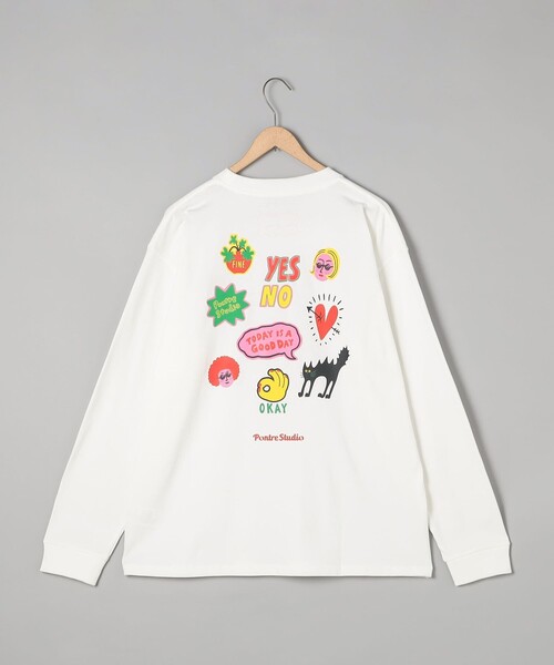 coen（コーエン）の「The gift shop（ザ・ギフト・ショップ）プリントロングスリーブTシャツ（Tシャツ/カットソー・メンズ・その他4/ブラック/その他6/その他1/その他2/その他3/その他5/ホワイト・S/M/L/XL）」の7枚目の写真