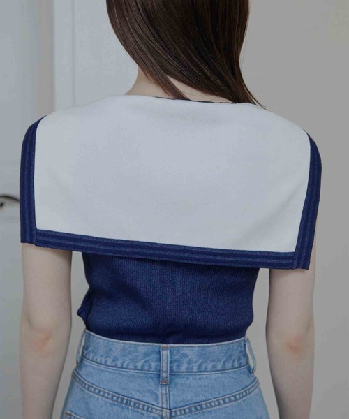 セール】【Luan】sailor collar knit/セーラーニット（ニット