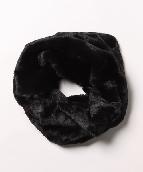 emesuelee（エメスーリー）の「ふわふわモフモフエコファースヌード（ネックウォーマー/スヌード・レディース・ライトベージュ/ライトグレー/ブラック・フリー）」の12枚目の写真