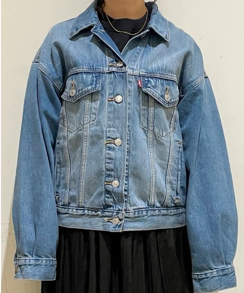 Levi's（リーバイス）の「【Levi's】90sトラッカージャケット（デニムジャケット・レディース・ダークインディゴブルー・M/S）」の10枚目の写真