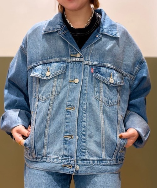 Levi's（リーバイス）の「【Levi's】90sトラッカージャケット（デニムジャケット・レディース・ダークインディゴブルー・M/S）」の15枚目の写真