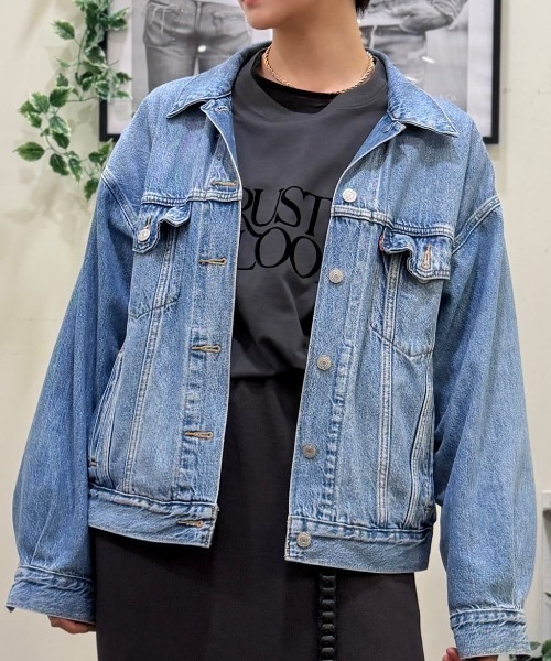Levi's（リーバイス）の「【Levi's】90sトラッカージャケット（デニムジャケット・レディース・ダークインディゴブルー・M/S）」の21枚目の写真