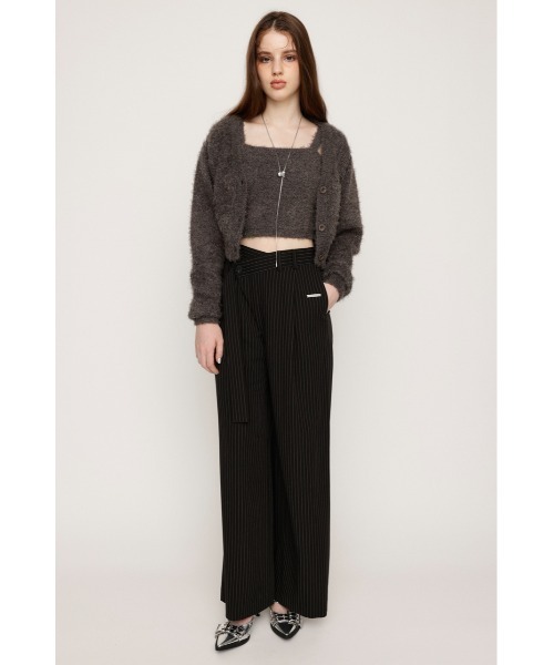 SLY（スライ）の「SHAGGY BRA TOP シャギー ブラ トップ / セットアップ可（キャミソール・レディース・ピンク/ブラック/アイボリー/グレー・FREE）」の18枚目の写真