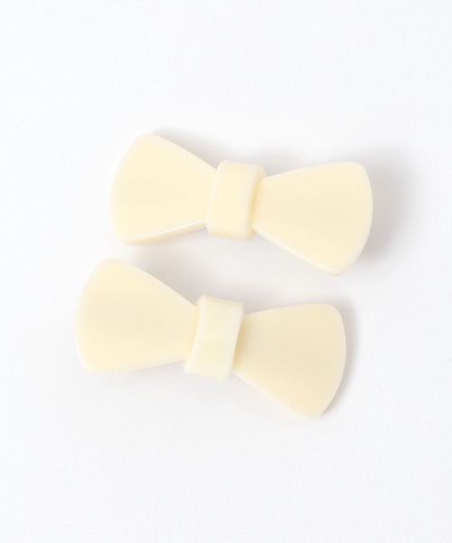 niko and...（ニコアンド）の「リボンSETクリップ（バレッタ/ヘアクリップ・レディース・ブラック/アイボリー・0）」の7枚目の写真