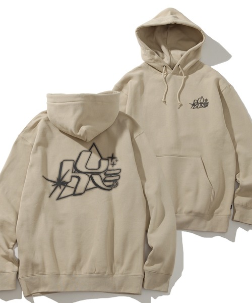HUF(ハフ)の「【HUF/ハフ】GLOW P/O HOODIE / グロープルオーバーフーディー(パーカー・メンズ・ブラック/グレー・S/M/L/XL)」の2枚目の写真