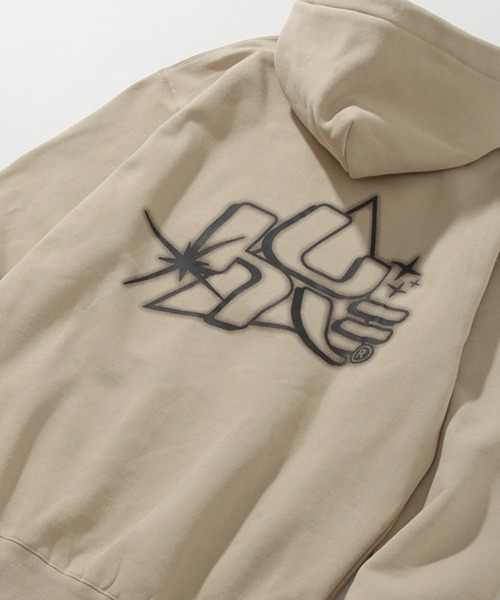 HUF(ハフ)の「【HUF/ハフ】GLOW P/O HOODIE / グロープルオーバーフーディー(パーカー・メンズ・ブラック/グレー・S/M/L/XL)」の12枚目の写真