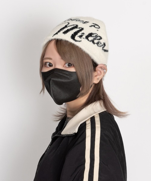 MILLER(ミラー)の「ロゴジャカードビーニー(ニットキャップ/ビーニー・レディース・ブラック/アイボリー・FREE)」の9枚目の写真