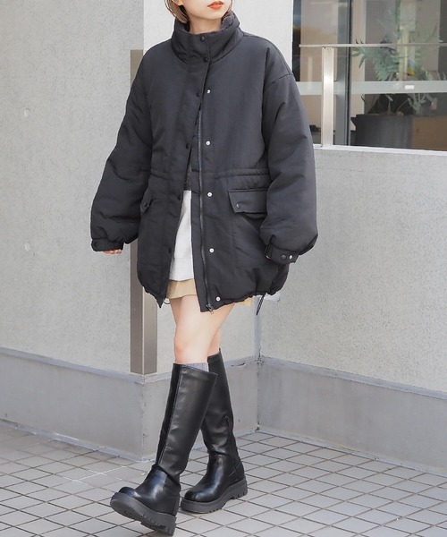 tiptop（ティップトップ）の「中綿ファー使いマルチwayブルゾン（ブルゾン・レディース・アイボリー/ブラック/チャコールグレー・FREE）」の14枚目の写真