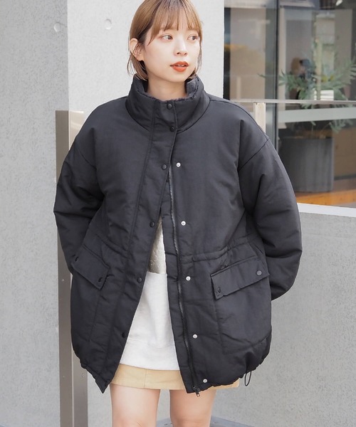 tiptop（ティップトップ）の「中綿ファー使いマルチwayブルゾン（ブルゾン・レディース・アイボリー/ブラック/チャコールグレー・FREE）」の9枚目の写真