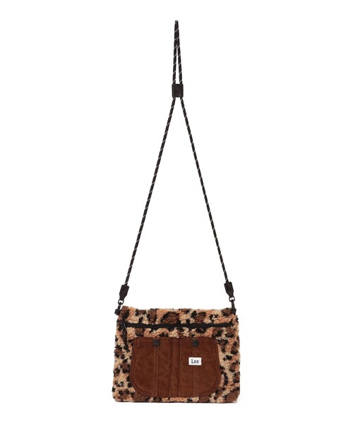 Lee(リー)の「LEE: ボア オーバーオール サコッシュ<KIDS>(ショルダーバッグ・キッズ・ブラック/ブラウン・ONE SIZE)」の1枚目の写真