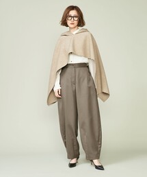 cotnte コンテ ラウンドシルエットパンツ ブラック S(36)サイズ cotnte