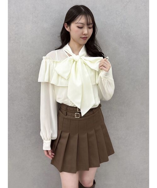 タフタ★スリップオン★ミニスカート★ REDVALENTINO ESTNATION / フリンジミニスカート｜ESTNATION ONLINE STORE