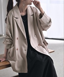 HUG.U（ハグユー）の「とろみポンチジャケット（テーラードジャケット）」