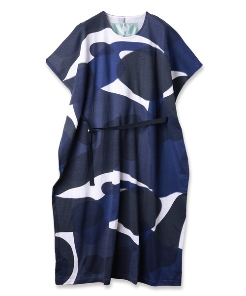 Dulcamara(ドゥルカマラ)の「リキッドバブルベルトドローOP(ワンピース・レディース・グリーン/ネイビー・FREE)」の2枚目の写真