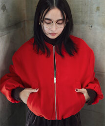 ボリュームスリーブバルーンショートブルゾン