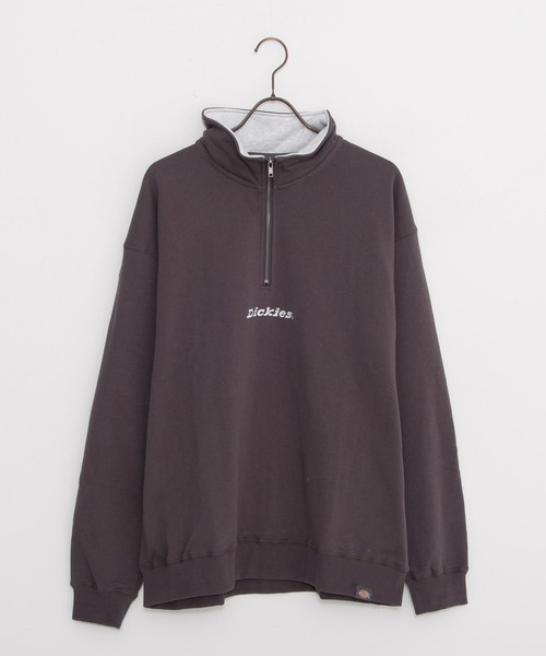 Dickies(ディッキーズ)の「『Dickies/ディッキーズ』裏起毛ハーフZIP 長袖PO(スウェット・メンズ・チャコールグレー/アッシュグレー/ブラック・LL/M/L)」の11枚目の写真